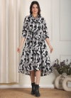 Onetara Muslin Floral Print Long Western Wear Dress Exporters In India